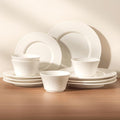 Dinnerware sets plates and bowls sets modern platesCeramic Dinnerware Sets12 Pieces Porcelain Lightweight PlatesScratch Resistant Dish Set (style - 6 4 - Set (12pcs))