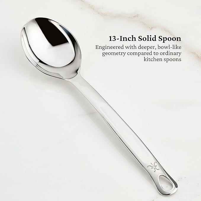 Hestan Provisions Chef's Tools Ultimate Set 8-Piece Stainless Steel Utensil set with Porcelain Bain Marie