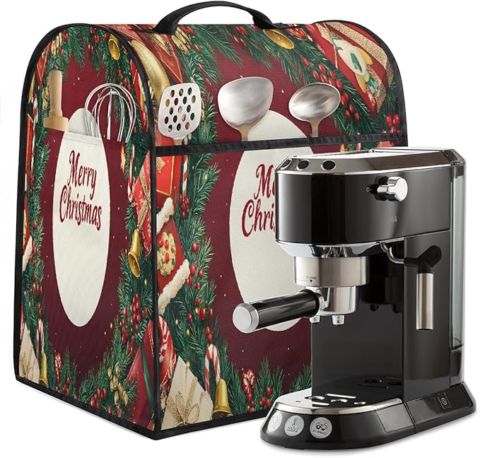 cfpolar Kitchen Aid Mixer Cover Compatible with 6-8 Quarts Christmas Balls Xmas Gifts Stand Mixer Cover Kitchen Aid Mixers Accessories Appliance Organizer Bag Dust Covers with Zipper Pocket