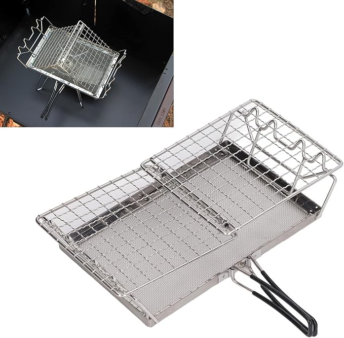 Camping Stove Toaster Portable Stainless Steel Stable Structure for Outdoor Picnic