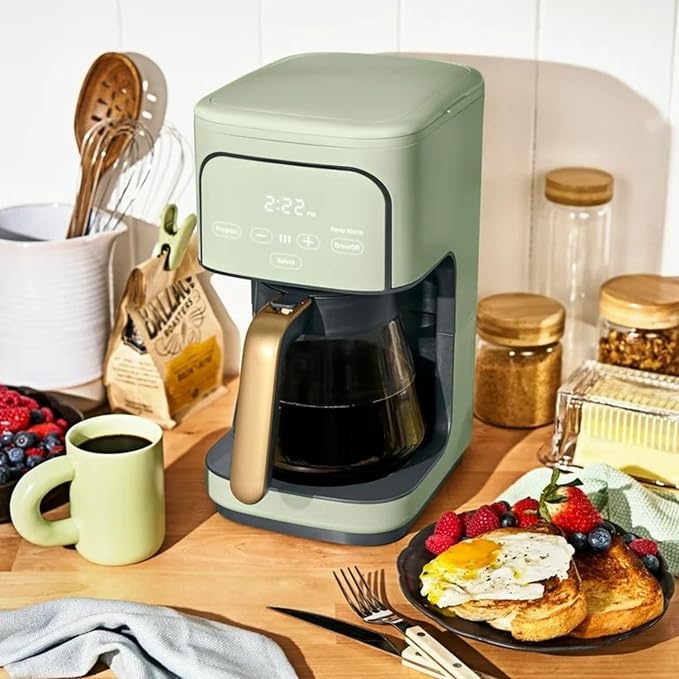 Coffee Maker 12-Cup Programmable Drip Coffee Maker Adjustable Brew Strength Keep Warm Function Easy-to-Use Coffee Machine