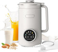35oz Nut Milk Maker Machine: 8-in-1 Soy Milk Maker with Auto Clean &amp 20-Blade - Multi-Function Nut Milk Machine with Self-Cleaning Auto Shutoff for Vegan Drink (White)