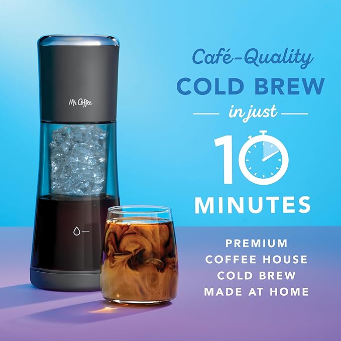 Mr. Coffee® Express Cold Brew Coffee Maker 10-Minute Cold Brew Coffee Machine Sake