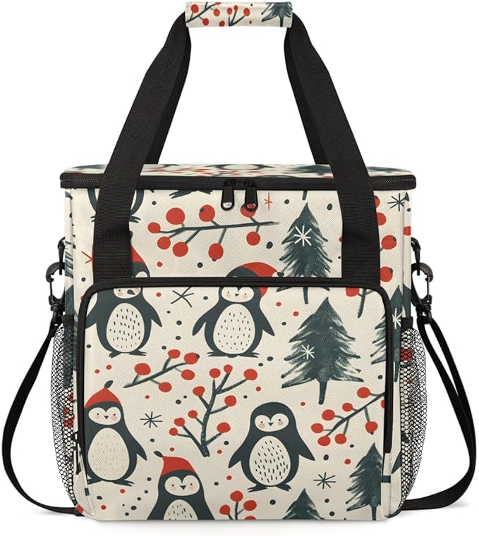Cartoon Tree Coffee Maker Carrying Bag Gothic Tree Travel Storage Bag Compatible with K-Mini or K-Mini Plus Single Serve Coffee Brewer Carrying Case with Multiple Pockets &amp Shoulder Strap