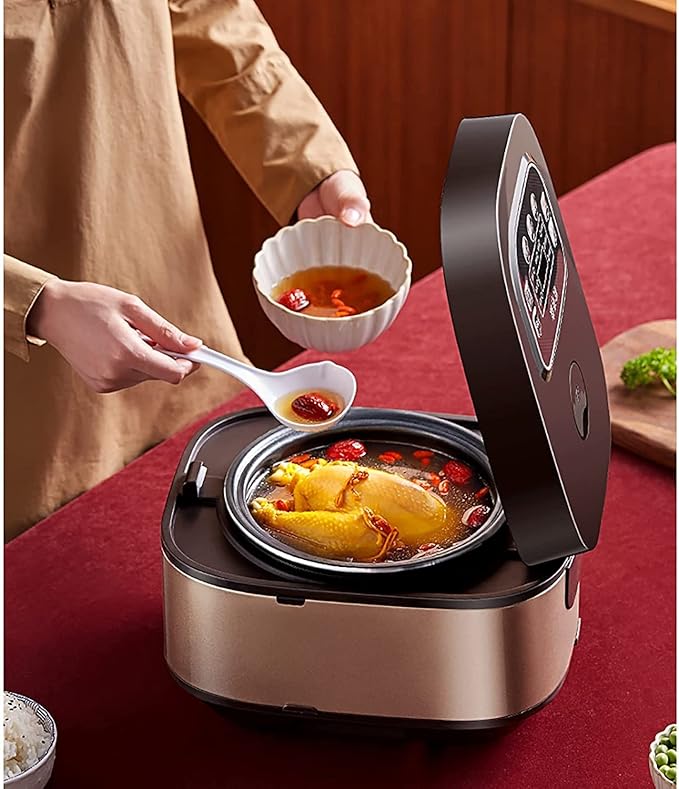 Rice Cooker&ampSteamer 3/4/5L Large Capacity 6-Layer Aluminum Alloy Non-Stick Inner (B 4l) (A 4l)