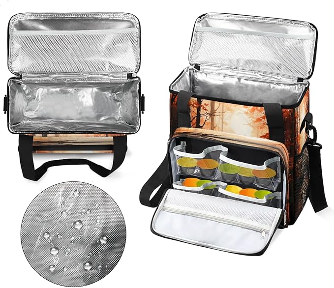 Forest Animal Deer Coffee Maker Carrying Bag for Keurig K-Mini or K-Mini Plus Storage Portable Coffee Maker Travel Bag