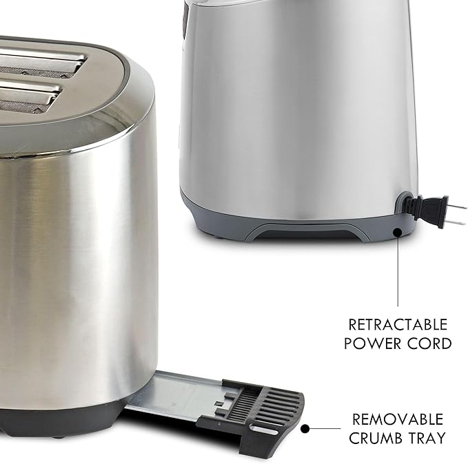 Kenmore Elite toaster 4-slice -wide slot countertop stainless steel Auto lift toasters grill or toast bread bagel &amp buns commercial easy tray clean function with compact pop up tostadora de pan