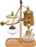 Belgium Luxury Royal Family Balance Syphon Siphon Coffee Maker Belgian Coffee Pot Siphon Brewer for Coffee shop|Bar|Home Use Gold
