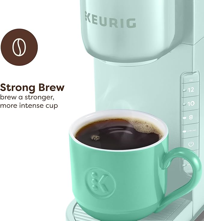 Keurig K-Express Single Serve K-Cup Pod Coffee Maker 3 Brew Sizes Strong Button Feature 42oz Removable Reservoir Mint