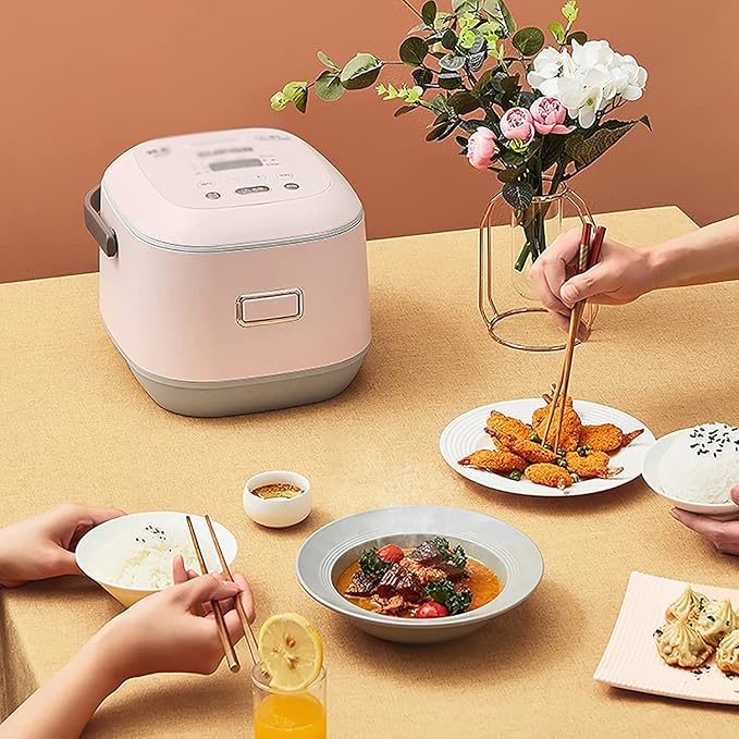 Rice Cooker 2L Mini 6-Layer Thickened Energy-Gathering Ball Kettle Non-Stick Liner for Family Dormitory for 1~2 People Rice Cooker