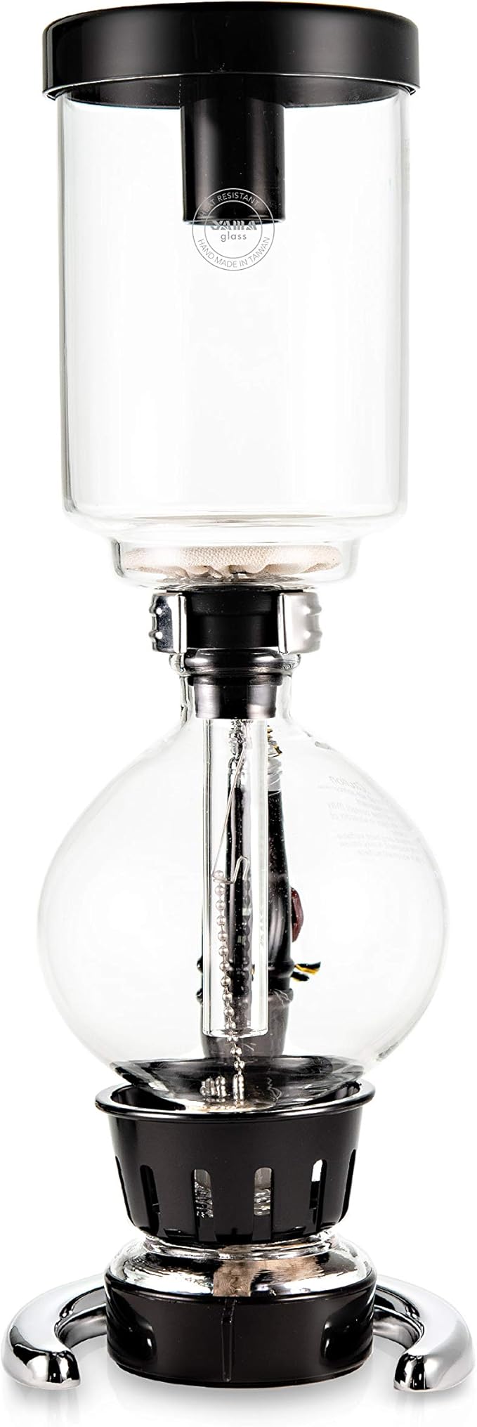 Yama Glass 5 Cup Tabletop Siphon (Syphon) (Alcohol Burner) 20-Ounce Clear
