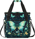 Gothic Butterfly Coffee Maker Carrying Bag Cute Butterfly Travel Storage Bag Compatible with K-Mini or K-Mini Plus Single Serve Coffee Brewer Carrying Case with Multiple Pockets &amp Shoulder Strap
