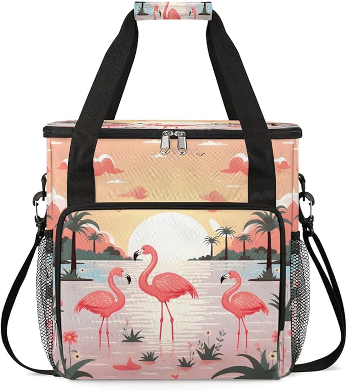 Flamingo Coffee Maker Carrying Bag for Keurig K-Mini or K-Mini Plus Storage Portable Coffee Maker Travel Bag
