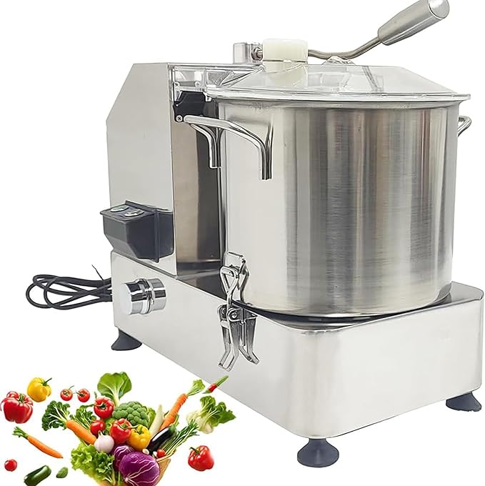 1800w Stainless Steel Electric Vegetable Blender Cutter6/9L Adjustable Speed for Fruits Grains Peanut Ginger Garlic A-HR-6L