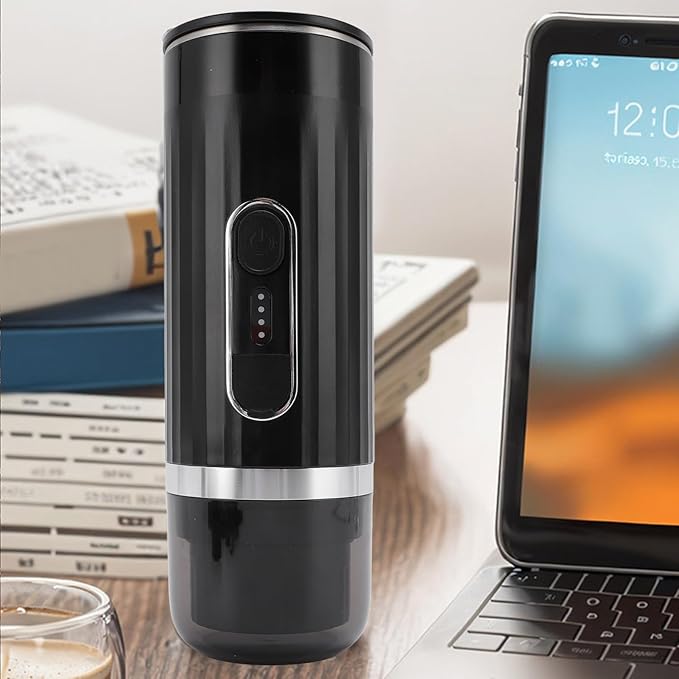 Zerodis Portable Electric Machine Travel Coffee Maker for Camping Mini Rechargeable Self Heating Coffee Maker for Car Travel Camping Home Outdoor Use