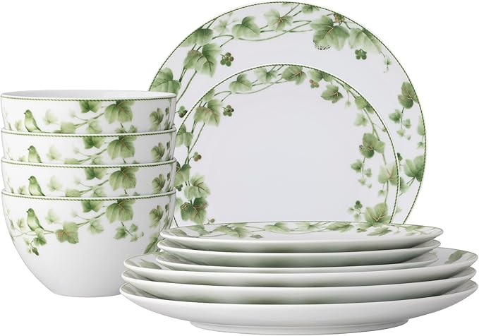 Noritake Ivy Whisper 12-Piece Dinnerware Set Service For 4