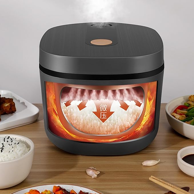 Rice Cookers Intelligent Rice Cooker Household Multifunctional Small Porridge Soup Rice Cooking Rice Cooker Steaming Rice Maker(2L)
