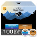 Roast Ridge Single Serve Coffee Pods for Keurig K-Cup Brewers Variety Pack Medium Roast 100 Count (50 each: French Vanilla Hazelnut)