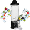 Elite Rechargeable Travel Blender: 240W Personal Smoothie Maker with 6-Leaf Blade 600ml Capacity and Innovative Pop-Up Design for Easy Portability - For Home or On the Go (Black)
