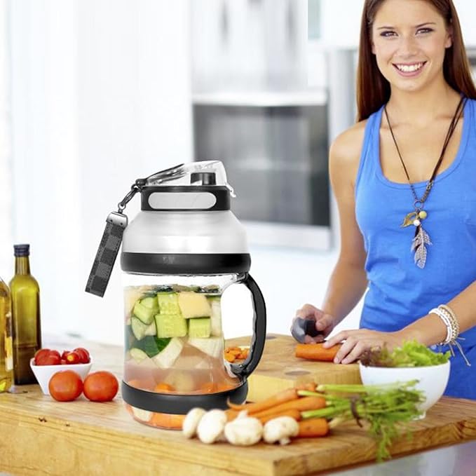 Blender Sport Portable Blender High Speed Mixing 2L 18000rpm for Camping (Black)