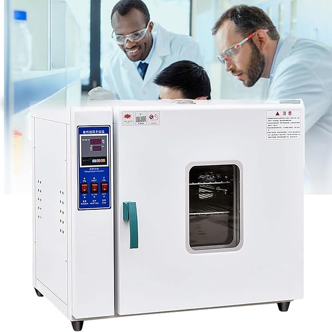 Electric Heating Constant Temperature Blast Drying Oven Laboratory Test High Temperature Small Oven Oven Industrial Dryer 300 Degree CThermostat Control and Led Display16L