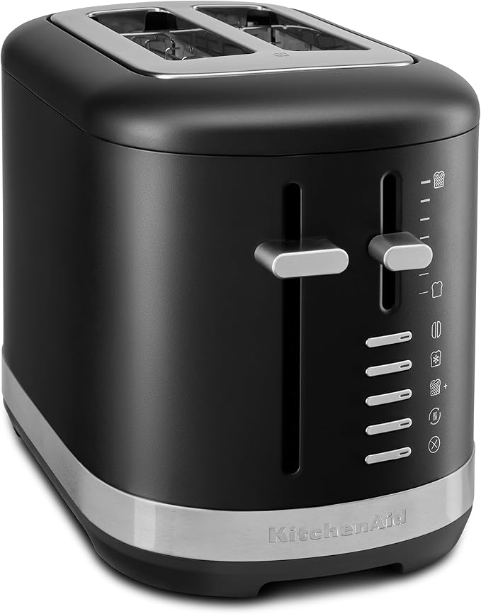 KitchenAid 2 Slice Automatic Toaster with Extra Wide Slots KMT2109BM Black Matte