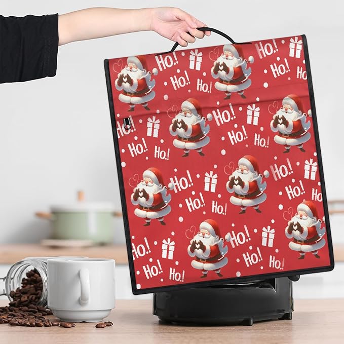 cfpolar Kitchen Aid Mixer Cover Compatible with 6-8 Quarts Cute Santa Claus Xmas Stand Mixer Cover Kitchen Aid Mixers Accessories Appliance Organizer Bag Dust Covers with Zipper Pocket