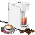 Espresso Machine Single-Serve Coffee Maker Mini Capsule Coffee Machine with 12oz Water Tank for K-cup Capsules One-touch Switch Cappuccino And Latte Machine Maker For HomeWhite