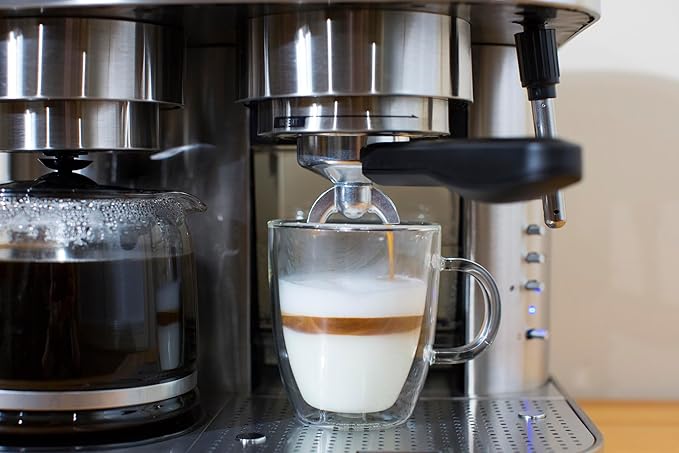Espressione Combination Stainless Steel Espresso + Coffee Maker 10 cups