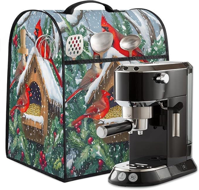cfpolar Kitchen Aid Mixer Cover Compatible with 6-8 Quarts Autumn Bird Castle Stand Mixer Cover Kitchen Aid Mixers Accessories Appliance Organizer Bag Dust Covers with Zipper Pocket