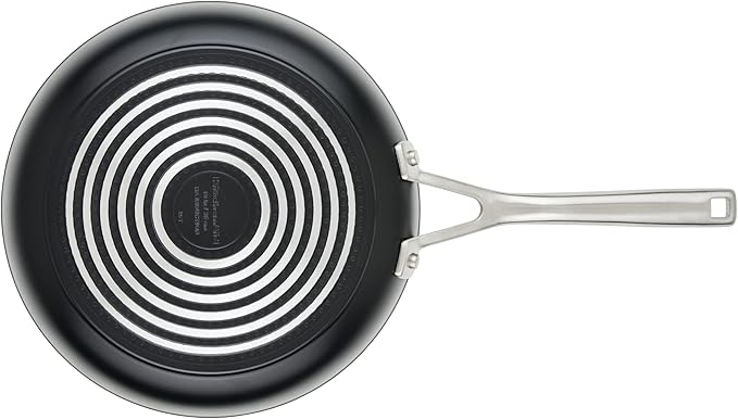 KitchenAid Hard Anodized Induction Nonstick Frying Pan Set With Tempered Lids 4-Piece - 10 &amp 12 Inch – Durable Even Heating Oven Safe to 500°F Dishwasher Safe Easy-Clean