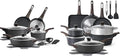SENSARTE 14 Pcs Non Stick Kitchen Cooking Set20 Pcs Induction Cookware Sets Non-toxic Healthy Non Stick Kitchen Cooking Set PFOA PFOS Free