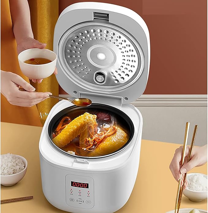 Rice Cooker 6-Layer Gathering Energy Non-Stick InnerReservation Rice Cooker for Family Dormitoryfor 2-4 People