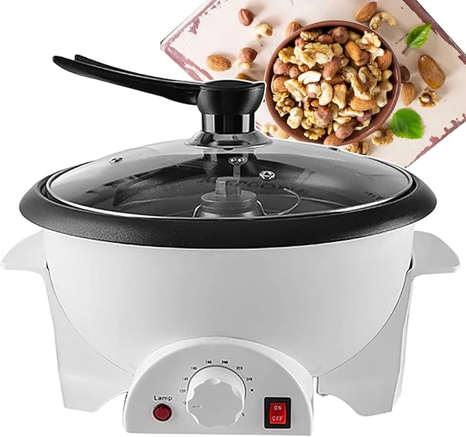 Coffee Beans Roasting Machine 0-240°C Small Household Machine For Coffee Shortage Temperature Adjustment Of Peanut Beans Visualization Design Of Tempered Glass Lid - Thermostat