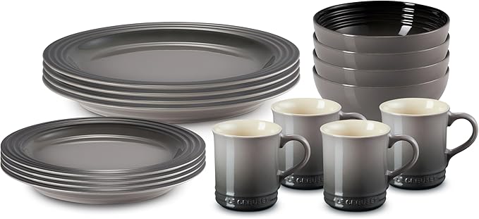Le Creuset Stoneware Dinnerware Set 16 pc. Oyster