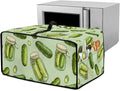Doojoayie Cucumber Toaster Cover 4 Slice Small Appliance Dust Protector Bread Making Machine Cover Compatible with Toaster/Kitchen Appliance 18.5x14.5x 9