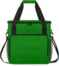 Green Coffee Maker Carrying Bag Waterproof Insulated Leakproof Cooler Bag Portable Storage Tote Bag Organizer With Shoulder Strap