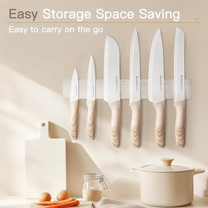 Astercook 23 Pcs Pots and Pans Set Non Stick with 13 Pieces Kitchen Knives Set