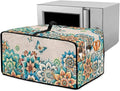 Doojoayie Small Appliance Cover 6 Slice Toaster Dust Protection Cover 19.7x16x 10 Bread Machine Protector Floral Print Gift for Mother Wife Women Cook