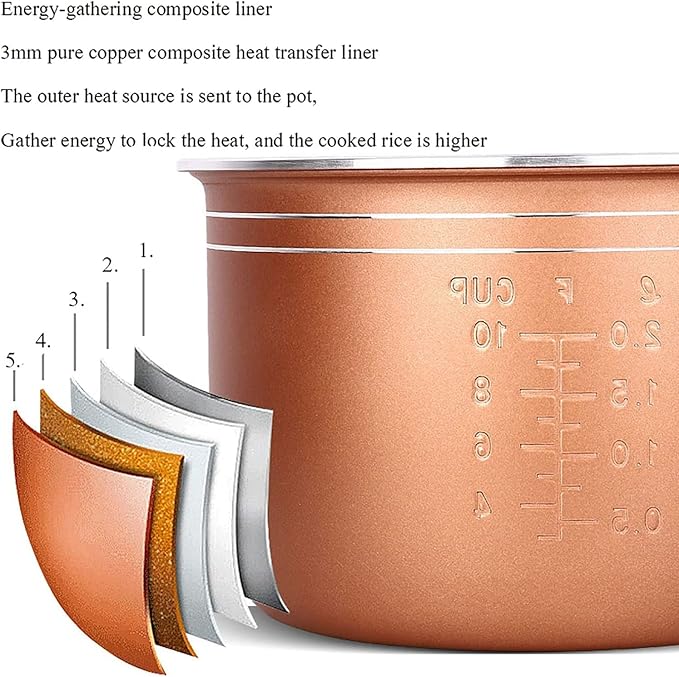 Household Electric Rice Cooker Home Non-Stick Rice Cooker 24H Reservation Large-Capacity For 8-10 People(Style 2)