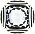 gold trim dinnerware set service for 2 8 pieces black and white ceramic plate set bone china plate and cup sets for hotel birthday Mother's Day