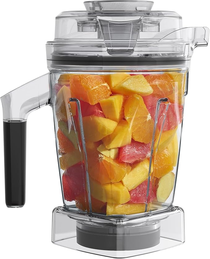 Vitamix 48-Ounce Blender Container with SELF-DETECT Dishwasher-Safe BPA-Free Container Laser-Cut Stainless-Steel Blades Tamper Included Compatible with All Full-Size Vitamix Blenders
