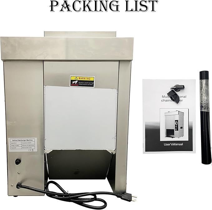 Vertical Commercial Burger Machine Hamburger Bun Toaster Chain Toaster for Restaurants Bakery Cafeteria Diner Chain Type Automatic Adjustable 2000W