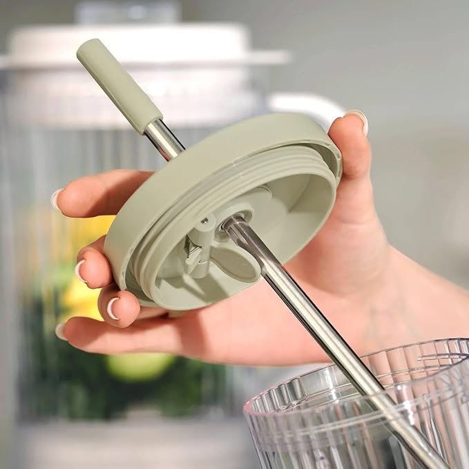 Countertop Blender with Pitcher and To-Go Cup 1100W High-Power Blender Stainless Steel Blade Multiple Speed Settings (Eucalyptus Green)