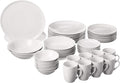 10 Strawberry Street 52 Pc Coupe Dinnerware Set Service for 8 WhiteSM-5200-CP-W