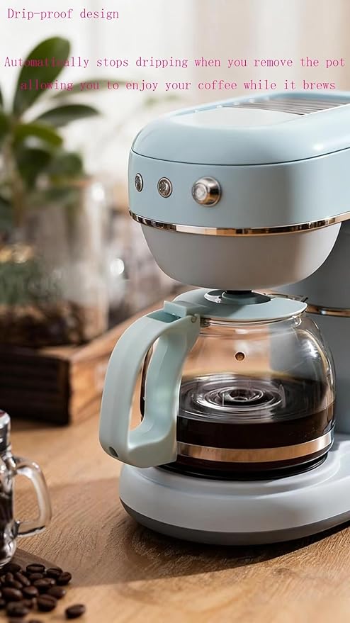 Multifunctional coffee machine can brew iced coffee can be used with travel mug detachable water tank with power cord storage function suitable for travel camping office home use
