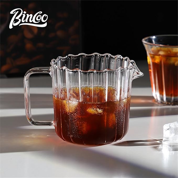 Bincoo Pour Over Coffee Maker Set 11oz - Heat-ResistantCoffee Dripper Size 1 with Walnut CollarDrip Coffee Maker for Coffee Brewer Kit HomeOfficeGift