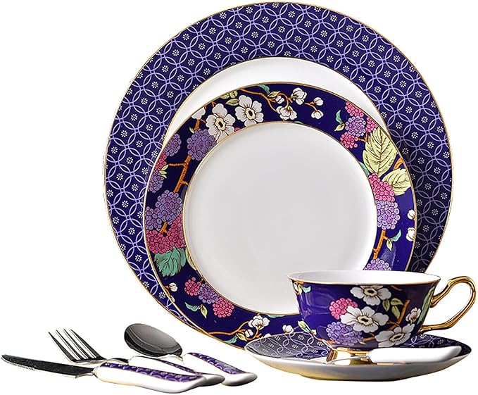 8 piece bone china dinnerware set coffee cup sets dishes set dinnerware sets for 2 plate set dinner plates kitchen tableware