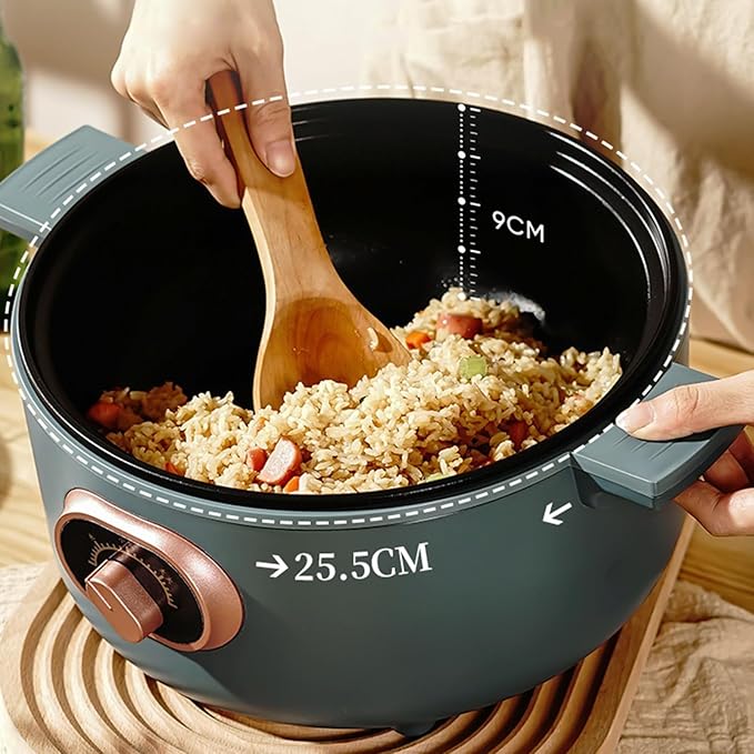 GRFIT Multifunctional Rice Cooker Steamer Electric Hot Pot Stir-fry Cooking Noodle Egg Mini Electric Cooker (Color : A) jinyi2016SHOP-1998