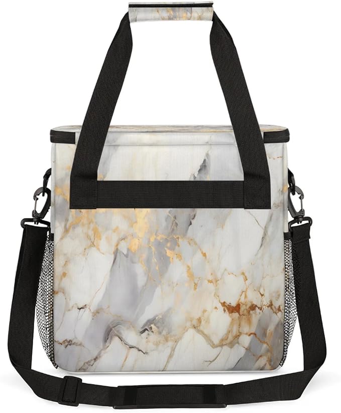 Classic Marble Patterns Coffee Maker Travel Bag for K-Mini or K-Mini Plus Single Serve Coffee Brewer Portable Storage Tote Case for Tarvel